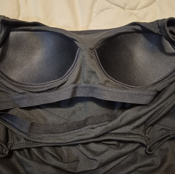 32 Degrees Black Spaghetti strap Dress. Moisture wicking. NWT. SZ M. - Picture 5 of 9